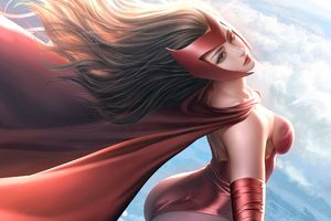 Scarlet Witch Heroic Avenger (1400x1050) Resolution Wallpaper