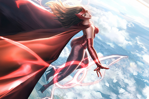 Scarlet Witch Heroic Stance (1280x720) Resolution Wallpaper