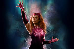 Scarlet Witch Hex In Red (1920x1200) Resolution Wallpaper