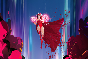 Scarlet Witch Power 4k Art Wallpaper