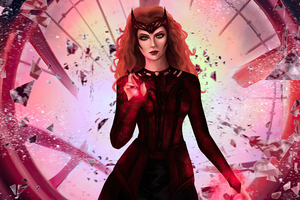 Scarlet Witch Power Resolve Wallpaper
