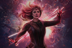Scarlet Witch Reality Altering Journey (1280x800) Resolution Wallpaper