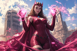 Scarlet Witch Superhuman (2560x1080) Resolution Wallpaper