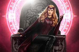 Scarlet Witch Symbol Of Hope (1366x768) Resolution Wallpaper