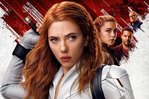 Scarlett Johansson Black Widow White Suit 5k (2560x1440) Resolution Wallpaper