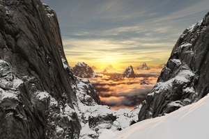 Scenery Snow Mountains
