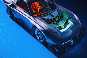 Scifi Neon Car Ride 5k