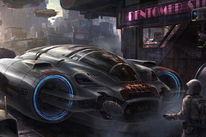 Scifi Vehicle Science Fiction Concept Art 5k Wallpaper