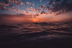 Sea Sunset Relaxing Water 4k (320x240) Resolution Wallpaper