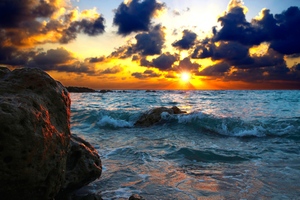 Sea Sunset Wallpaper