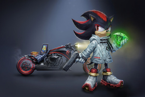 Shadow With Bike Shadow The Hedgehog 3 (1024x768) Resolution Wallpaper