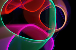Shapes In Glass Abstract (1280x800) Resolution Wallpaper