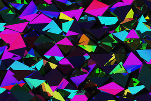 Shapes Triangle Geometry 5k (2560x1700) Resolution Wallpaper