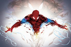 Shattered Spiderman 4k (2880x1800) Resolution Wallpaper