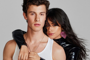 Shawn Mendes And Camila Cabello Together (2560x1024) Resolution Wallpaper