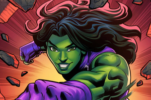 She Hulk Comic 5k Wallpaper