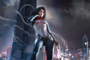 Silk Swings Into Action (2932x2932) Resolution Wallpaper
