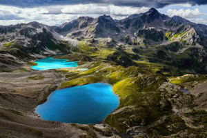 Silvretta Alps And Lake Switzerland Wallpaper