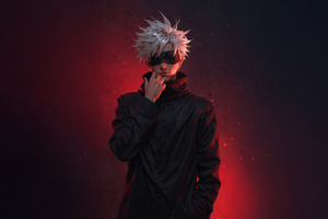 Six Eyes Limitless Power Gojo Satoru (1280x800) Resolution Wallpaper