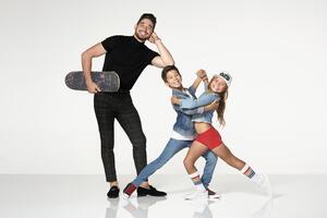 Skateboarder Sky Brown And JT Church In Dancing With The Stars Juniors
