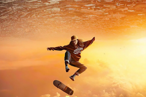 Skater Fantasy (2560x1024) Resolution Wallpaper