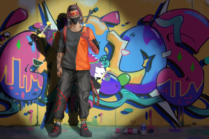 Skatter Colorful Grafiti 4k (320x240) Resolution Wallpaper