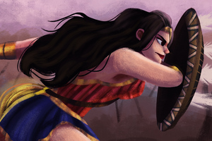 Sketch Art Wonder Woman Wallpaper