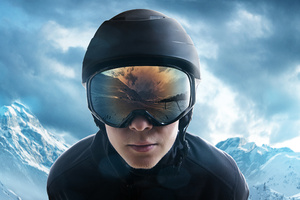 Ski Jumper Helmet