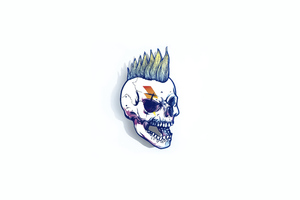 Skull Punk Minimal 4k (2560x1700) Resolution Wallpaper