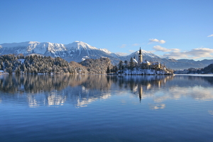 Slovenia Lakes Alps Snow (2560x1700) Resolution Wallpaper