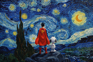 Snoopy And A Friend (1024x768) Resolution Wallpaper
