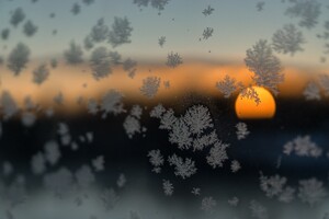 Snow Flakes Sun Blurred Frost Winter 5k