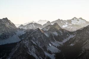 Snow Mountains 5k (1600x1200) Resolution Wallpaper