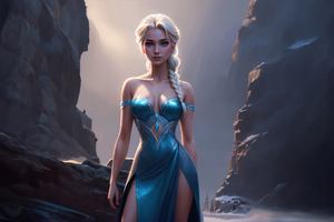 Snow Queen Elsa In Frozen 5k (2560x1440) Resolution Wallpaper