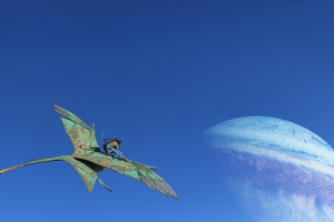 Soaring Skies Avatar Frontiers Of Pandora (1336x768) Resolution Wallpaper