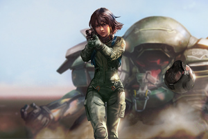 Solider Girl With Gun 4k (2560x1700) Resolution Wallpaper