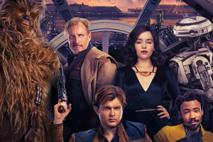 Solo A Star Wars Story Key Art Poster 5k (1336x768) Resolution Wallpaper