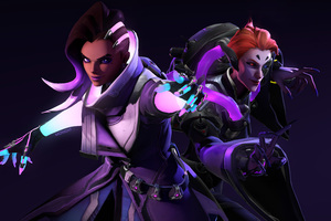 Sombra And Moira Overwatch 5k (2560x1600) Resolution Wallpaper