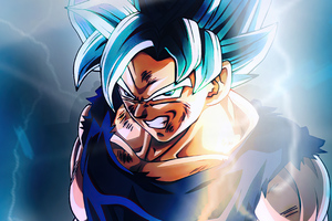 Son Goku Super Saiyan Blue 4k