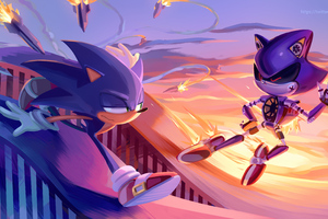 Sonic I Am More Faster Than You (2932x2932) Resolution Wallpaper