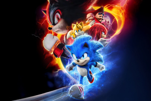 Sonic The Hedgehog 3 The Ultimate Speedster (3440x1440) Resolution Wallpaper