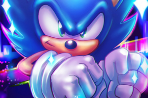 Sonic The Hedgehog Art 4k (1400x900) Resolution Wallpaper