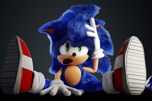 Sonic The HedgehogArt 4k (1336x768) Resolution Wallpaper