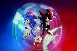 Sonic Vs Shadow In Sonic The Hedgehog 3 Movie (2560x1700) Resolution Wallpaper