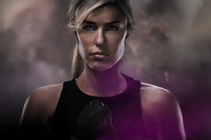 Sonya Blade In Mortal Kombat 2 Movie (2048x2048) Resolution Wallpaper