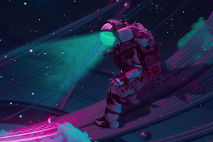 Space Time Astronaut 4k