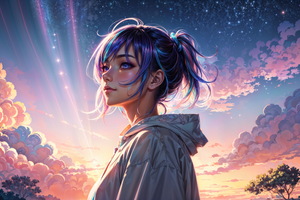 Sparkling In Eyes Anime Girl 5k (2560x1600) Resolution Wallpaper