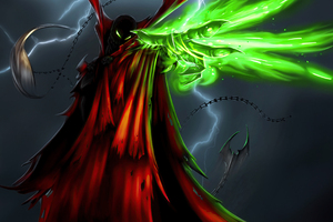Spawn Unleashed (2560x1024) Resolution Wallpaper