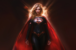 Spectacular Supergirl Angel (1336x768) Resolution Wallpaper