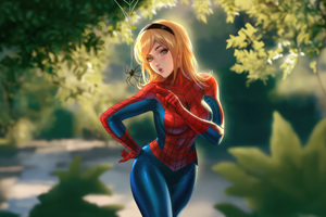 Spider Girl Web Of Protection (1680x1050) Resolution Wallpaper